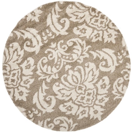Safavieh Shag Round Area Rug, Beige and Cream - 5 x 5 ft. SG460-1311-5R